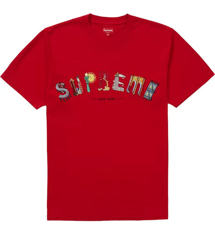 Supreme City Arc Tee Red - authentic Supreme product