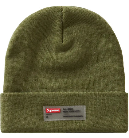 Supreme Clear Label Beanie Olive - authentic Supreme product