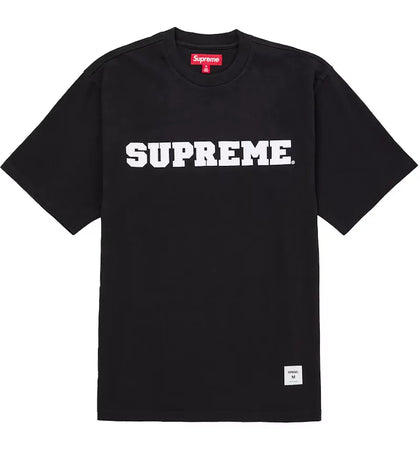 Supreme Collegiate Appliqué S/S Top Black - authentic Supreme product
