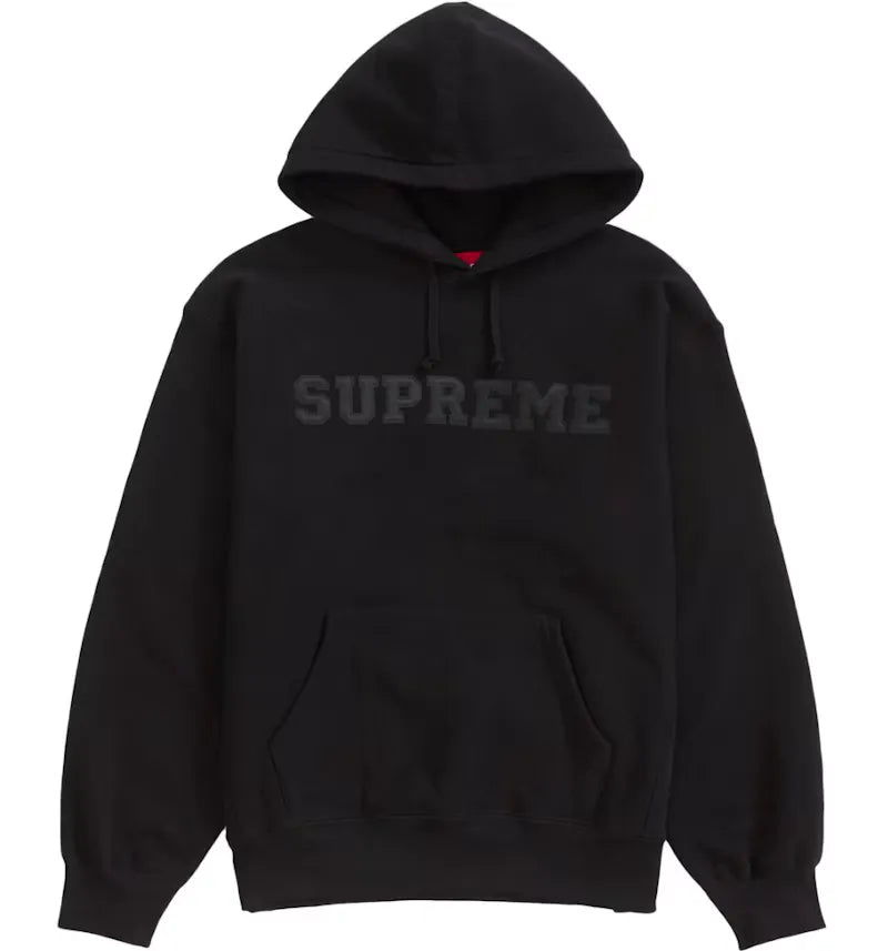 Supreme Collegiate Hooded Sweatshirt Black - vue 360
