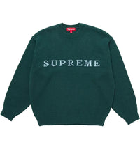Supreme Contrast Logo Sweater (FW25) Pine