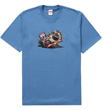 Supreme Crash Tee (FW21) Dusty Light Royal - authentic Supreme product
