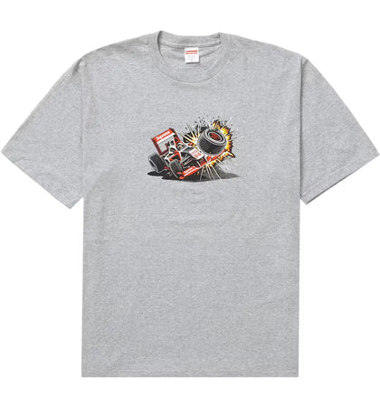 Supreme Crash Tee (FW21) Heather Grey - authentic Supreme product