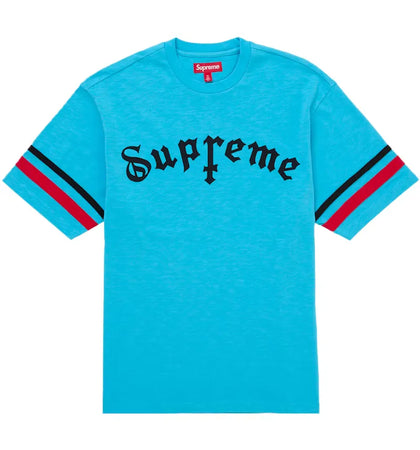 Supreme Cross S/S Top Cyan - authentic Supreme product