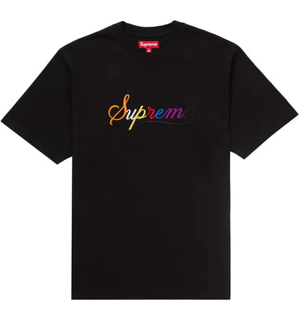 Supreme Cursive S/S Top Black - authentic Supreme product