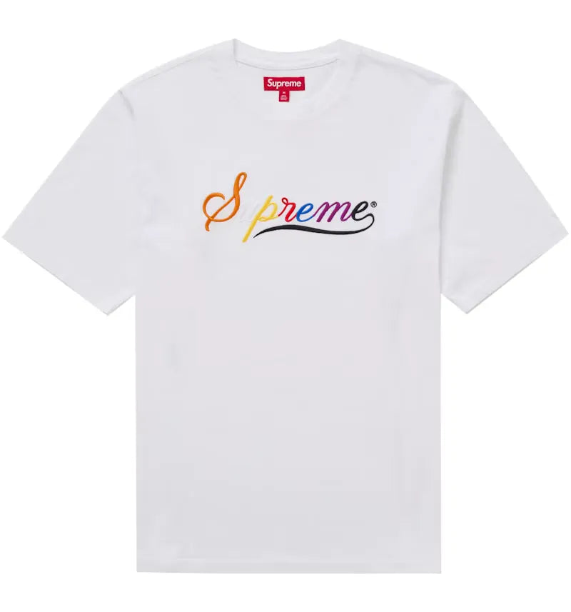 Supreme Cursive S/S Top White - vue 360