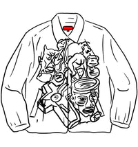 Supreme Daniel Johnston Embroidered Work Jacket White