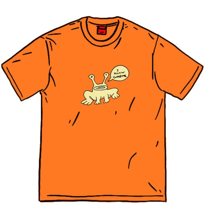 Supreme Daniel Johnston Frog Tee Orange - authentic Supreme product