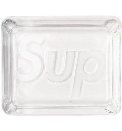 Supreme Debossed Glass Ashtray Clear - authentic Supreme product