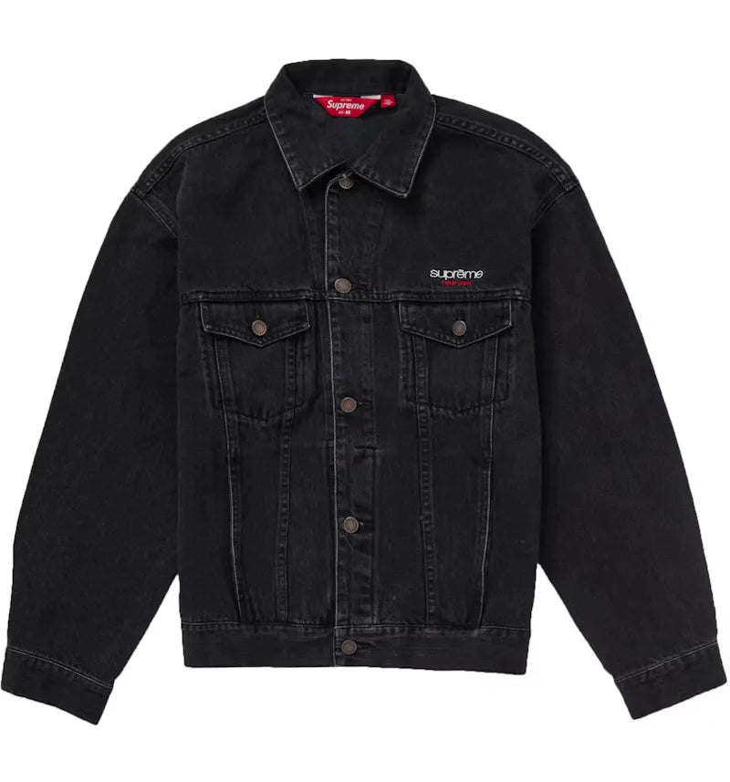 Supreme Denim Trucker Jacket (SS25) Black - vue 360