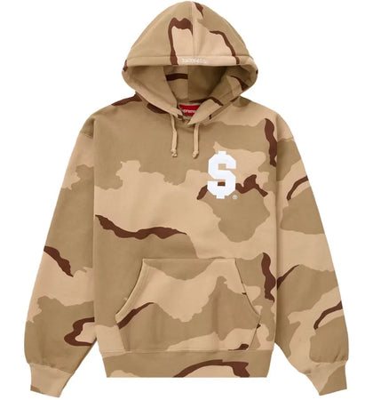 Supreme $ Hooded Sweatshirt Desert Camo - authentic Supreme apparel