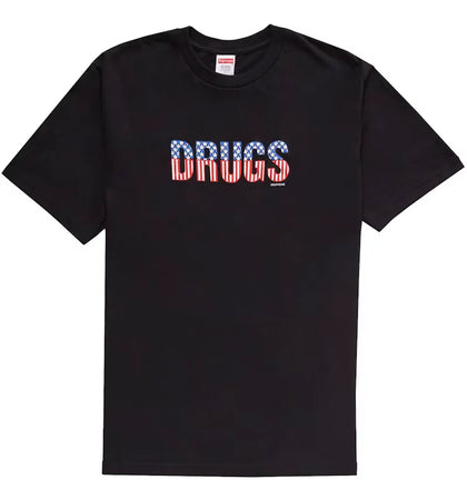Supreme Drugs Tee Black - authentic Supreme product