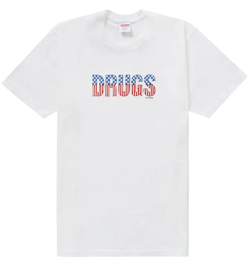 Supreme Drugs Tee White - vue 360