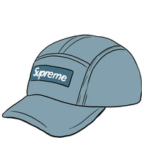 Supreme Dry Wax Cotton Camp Cap Bright Slate
