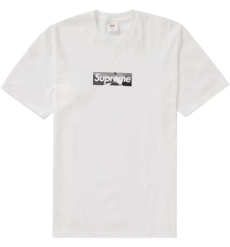 Supreme Emilio Pucci Box Logo Tee White/Black - vue 360