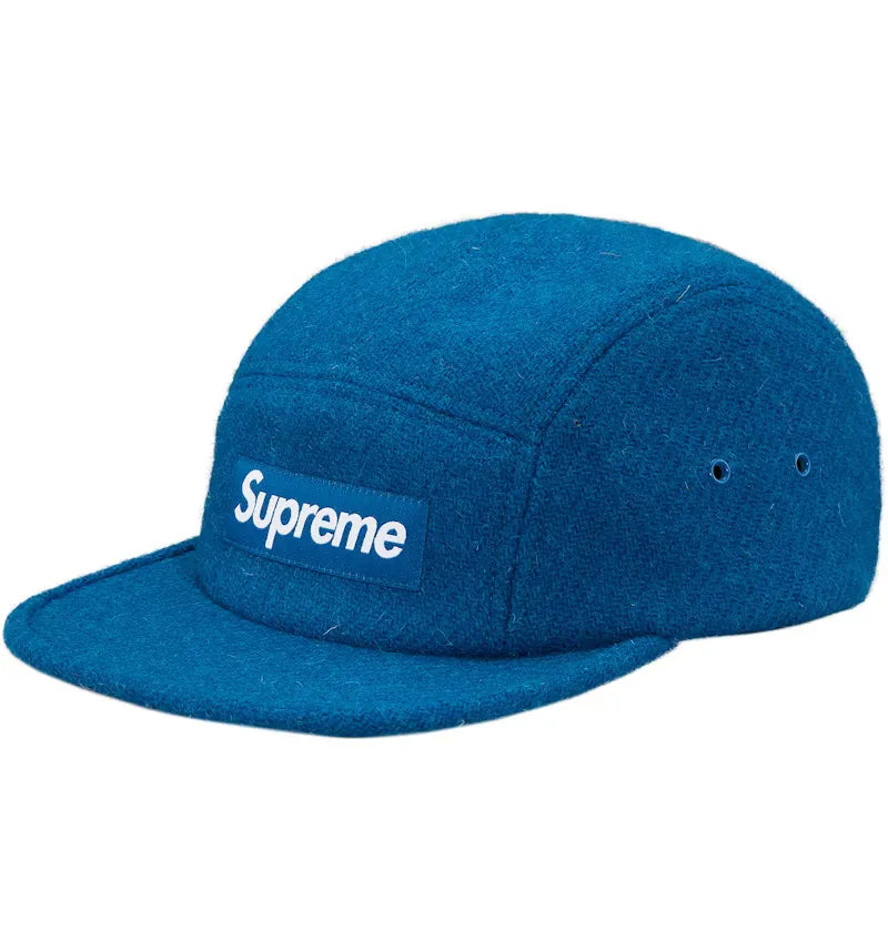 Supreme Featherweight Wool Camp Cap (FW17) Teal - vue 360