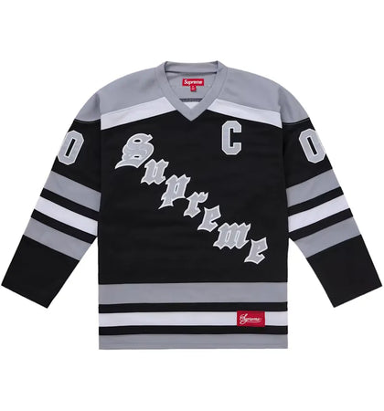 Supreme Fire & Ice Hockey Jersey Black - authentic Supreme apparel