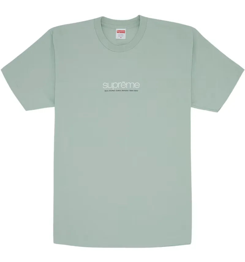 Supreme Five Boroughs Tee Pale Aqua - vue 360