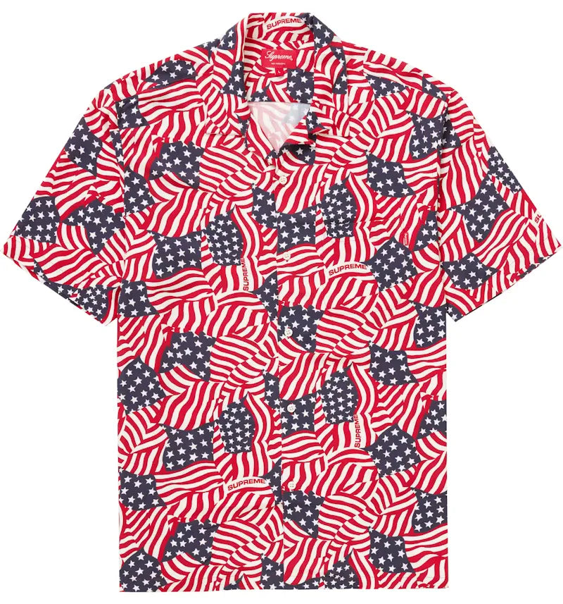 Supreme Flags Rayon S/S Shirt Flags - vue 360