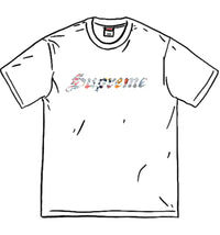 Supreme Floral Appliqu S/S Top White