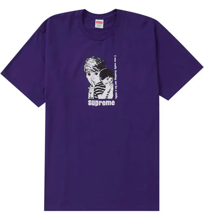 Supreme Freaking Out Tee Purple - authentic Supreme product