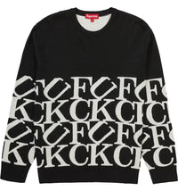 Supreme Fuck Sweater Black