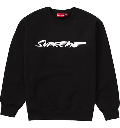 Supreme Futura Logo Crewneck Black - authentic Supreme product