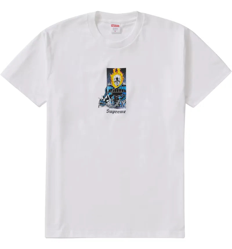 Supreme Ghost Rider Tee White - vue 360