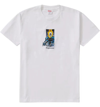 Supreme Ghost Rider Tee White - authentic Supreme product