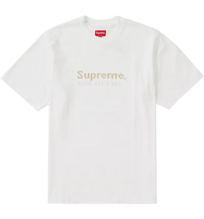 Supreme Gold Bars Tee White - authentic Supreme product