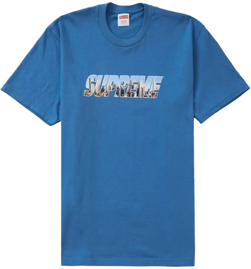 Supreme Gotham Tee Faded Blue - vue 360