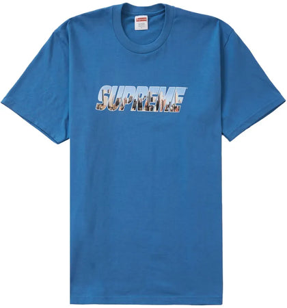 Supreme Gotham Tee Faded Blue - authentic Supreme product