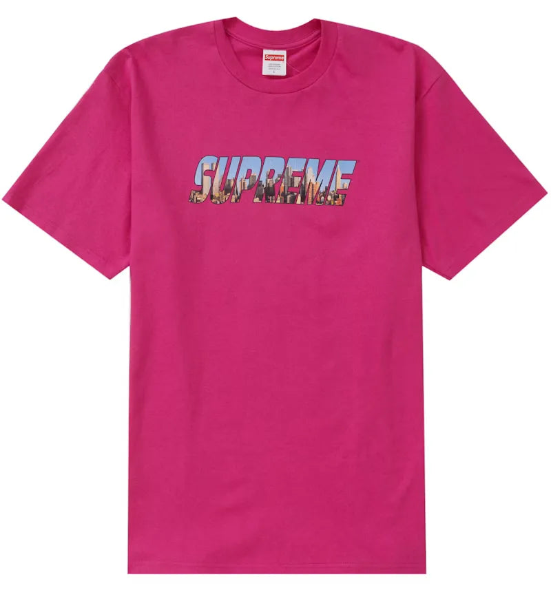 Supreme Gotham Tee Magenta - vue 360
