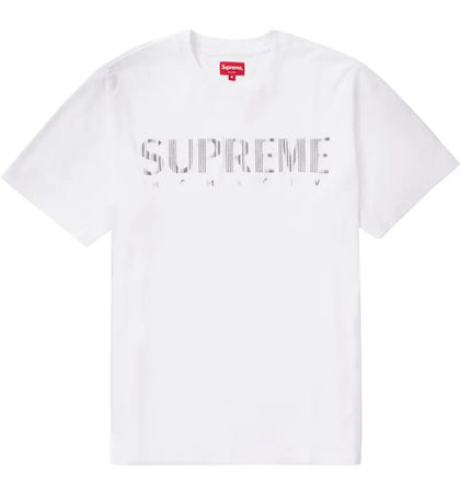Supreme Gradient Logo Tee White - authentic Supreme product