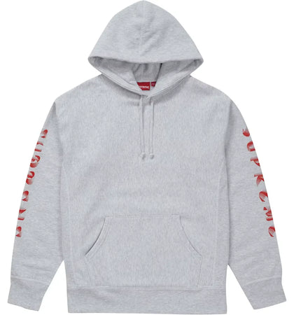 Supreme Gradient Sleeve Hooded Sweatshirt Ash Grey - authentic Supreme apparel