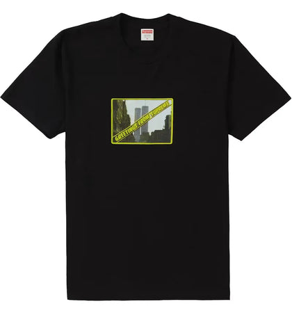 Supreme Greetings Tee Black - authentic Supreme product