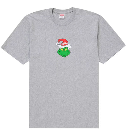 Supreme Grinch Tee Heather Grey - authentic Supreme product