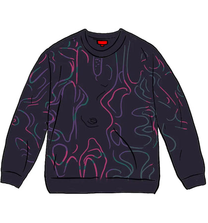 Supreme Half Tone L/S Top Black - authentic Supreme product