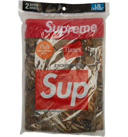 Supreme Hanes Realtree Boxer Briefs (2 Pack) Woodbine - authentic Supreme product