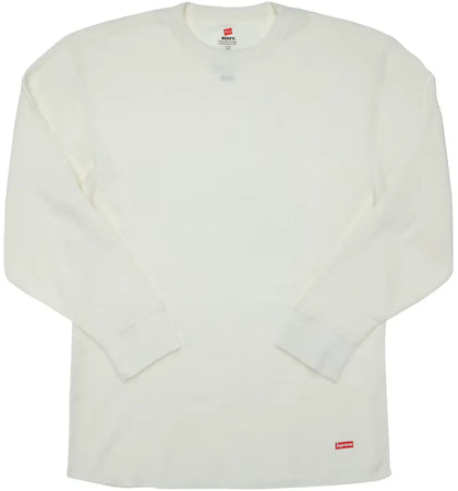 Supreme Hanes Thermal Crew (1 Pack) Natural - authentic Supreme product