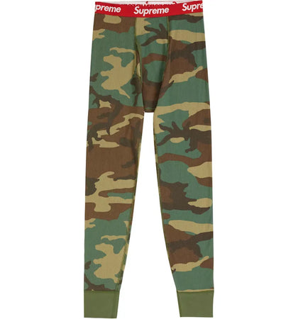 Supreme Hanes Thermal Pant (1 Pack) FW19 Woodland Camo - authentic Supreme product