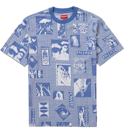 Supreme Heaven Jacquard S/S Top Light Blue - authentic Supreme product