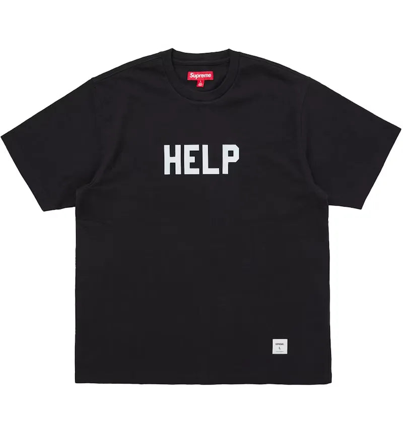 Supreme Help S/S Top Black - vue 360