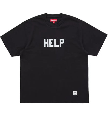 Supreme Help S/S Top Black - authentic Supreme product