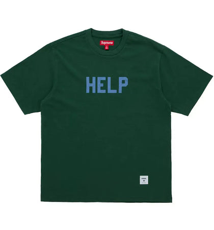 Supreme Help S/S Top Dark Green - authentic Supreme product