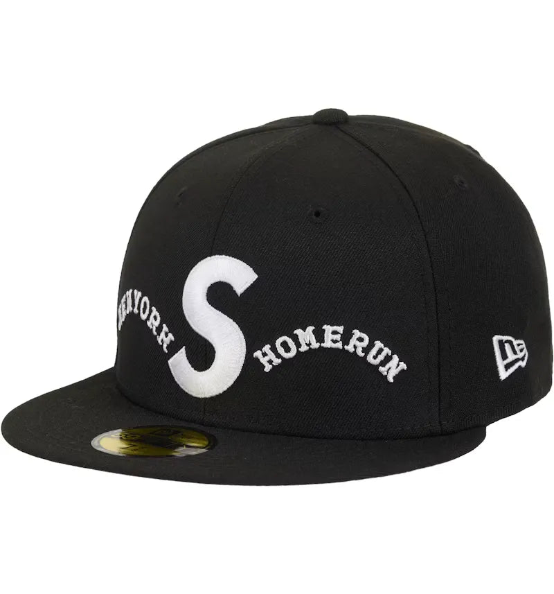 Supreme Homerun S Logo New Era 59Fifty Hat Black - vue 360