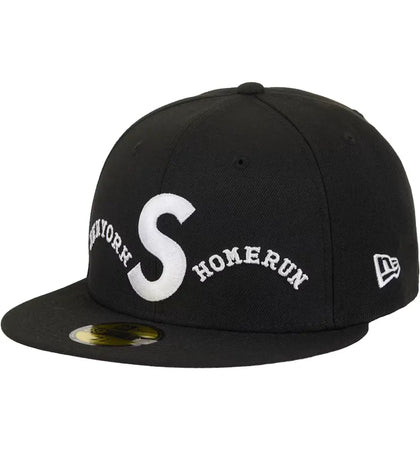 Supreme Homerun S Logo New Era 59Fifty Hat Black - authentic Supreme product