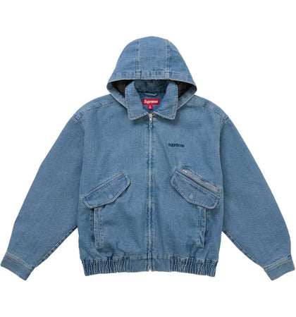 Supreme Hooded Utility Jacket Denim - authentic Supreme apparel