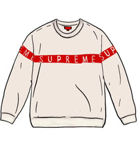Supreme Inside Out Logo Sweater White