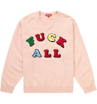 Supreme Jamie Reid Fuck All Sweater Dusty Pink